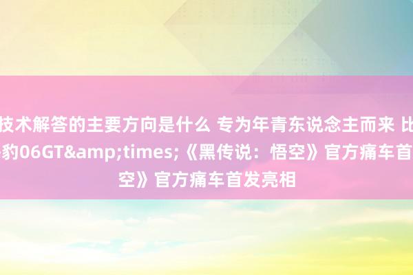 技术解答的主要方向是什么 专为年青东说念主而来 比亚迪海豹06GT&times;《黑传说：悟空》官方痛车首发亮相