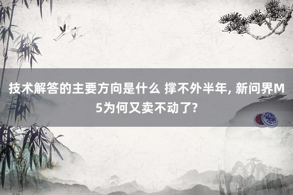 技术解答的主要方向是什么 撑不外半年, 新问界M5为何又卖不动了?